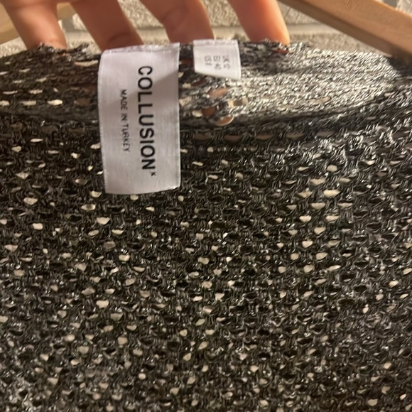 COLLUSION Knitted Hole Long Sleeve Top - Picture 5 of 5